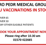 Vaccine in stock notice