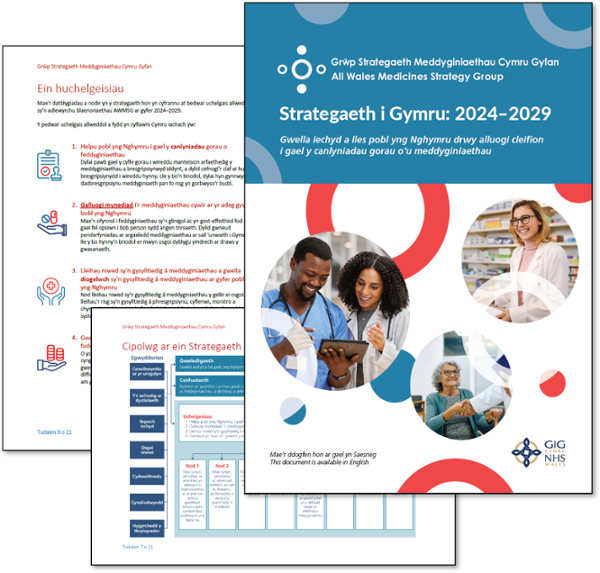 Front cover image of the AWMSG Strategy for 2024 to 2029