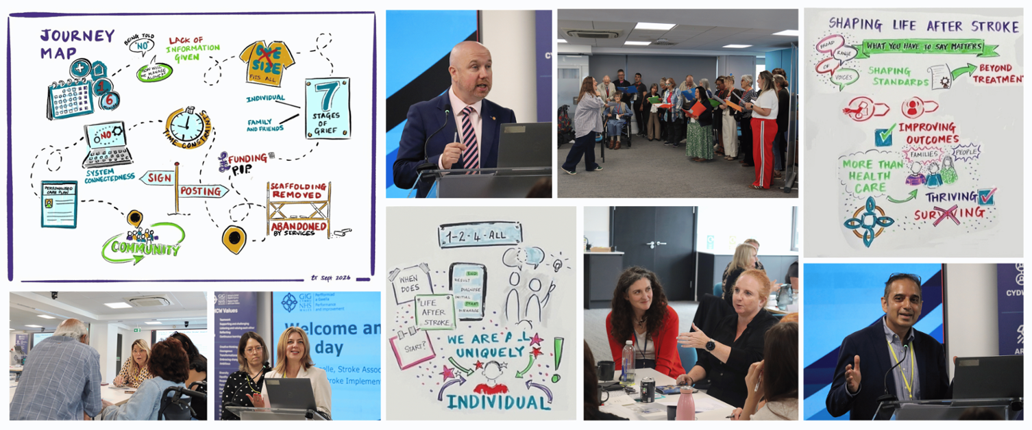 Montage of images from the Life After Stroke event
