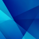 Multicoloured blue background in geometric pattern