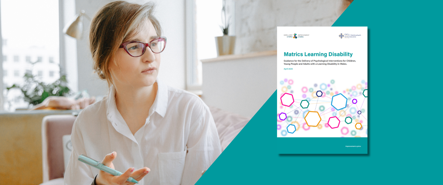 A healthcare professional is placed next to the front cover of the guidance.