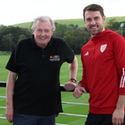 Aaron Ramsey and Len Nokes 2.JPG
