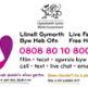 Live Fear Free contact advert Welsh Government