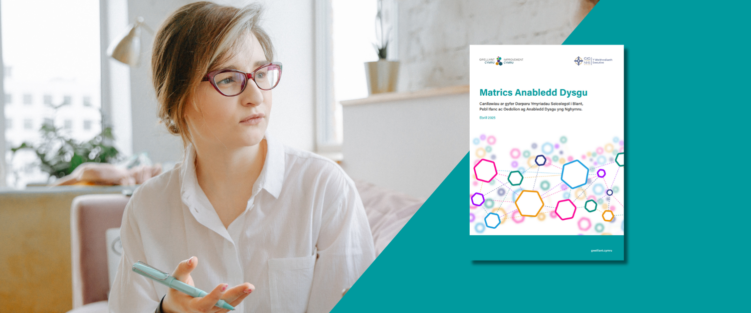 A healthcare professional is placed next to the front cover of the guidance.