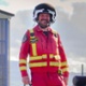 Derwyn Jones in flying suit