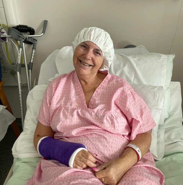 Donna Constable hospital bed